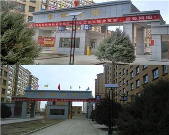 甘肅小區(qū)太陽能庭院路燈-甘肅省酒泉市瓜州太陽能路燈項目