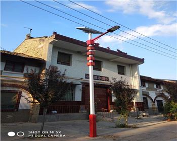 陜西咸陽禮泉烽火鎮(zhèn)烽火村新農村太陽能路燈項目